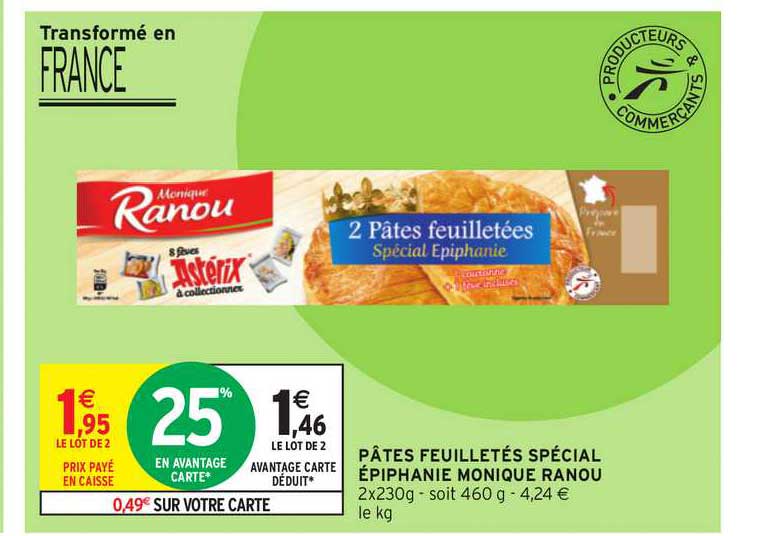 pâtes feuilletés spécial épiphanie monique ranou