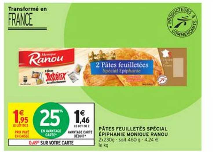 pâtes feuilletés spécial épiphanie monique ranou
