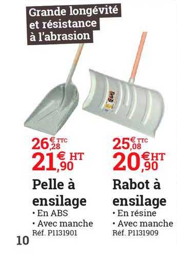 Pelle à Ensilage Rabot à Ensilage
