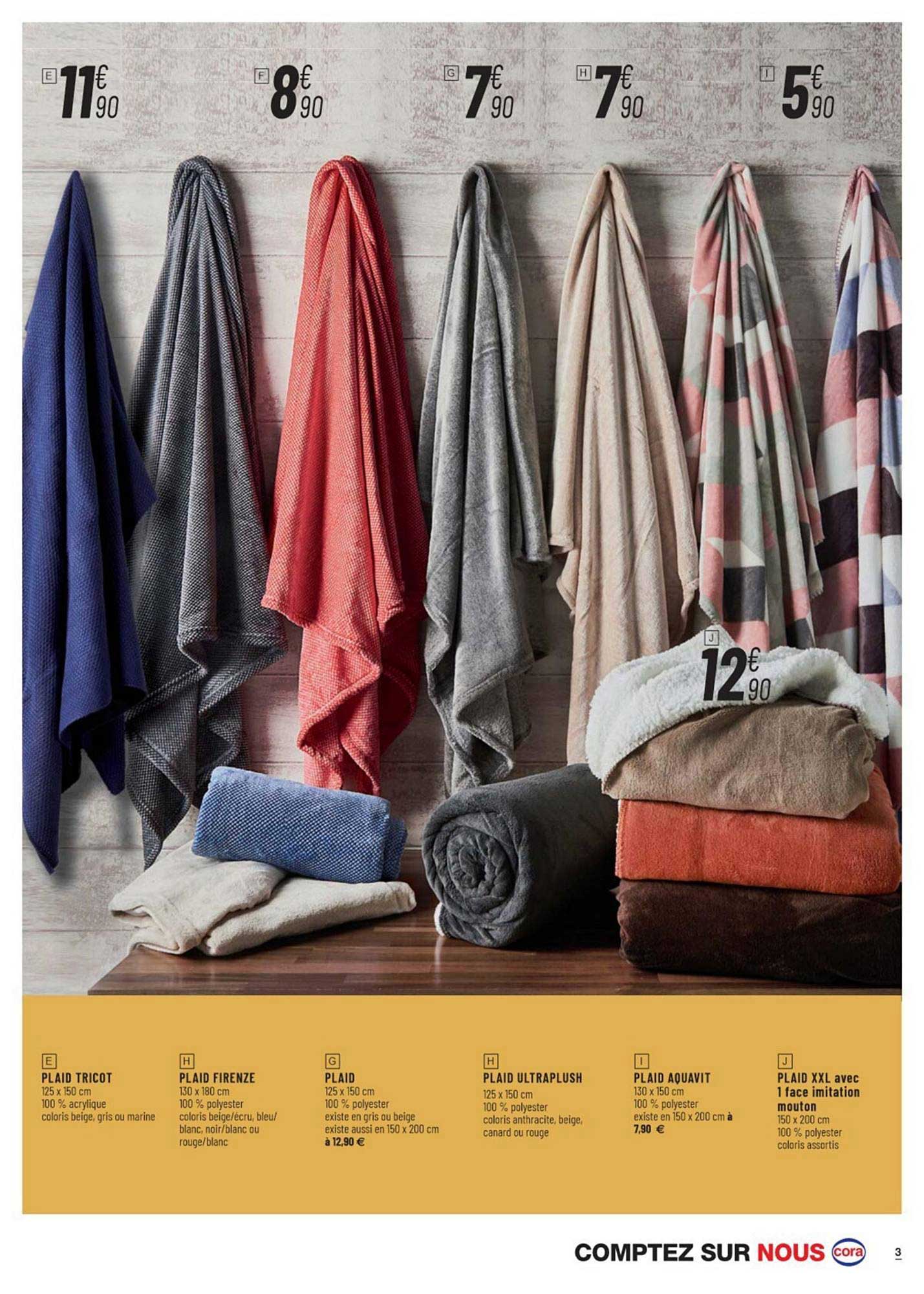 plaid tricot, plaid firenze, plaid ultraplush, plaid aquavit, plaid xxl avec 1 face imitation mouton