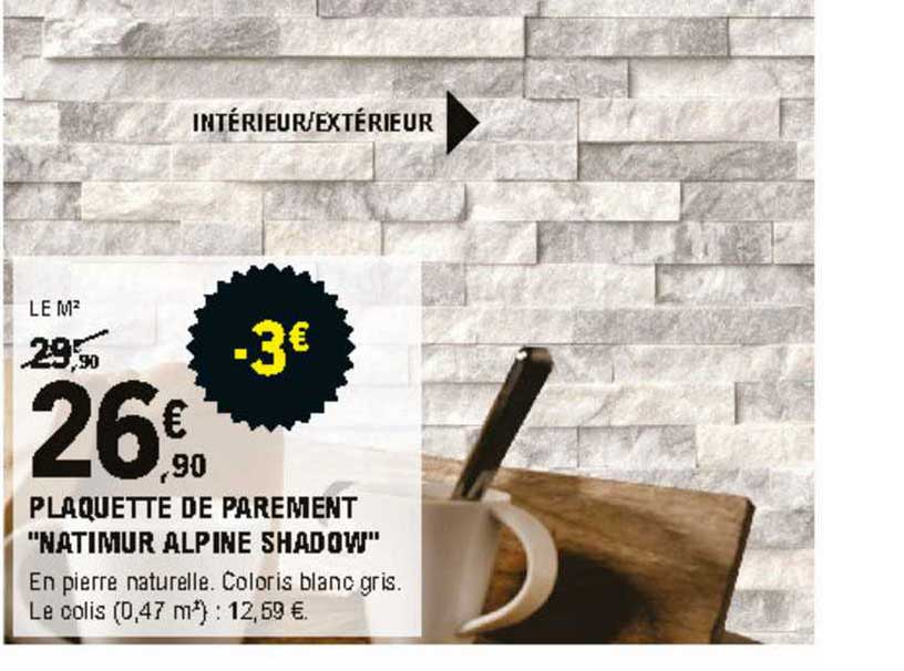 plaquette de parement "natimur alpine shadow"