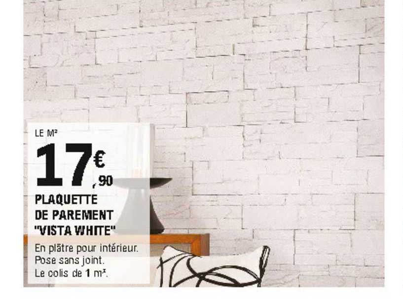 plaquette de parement "vista white"