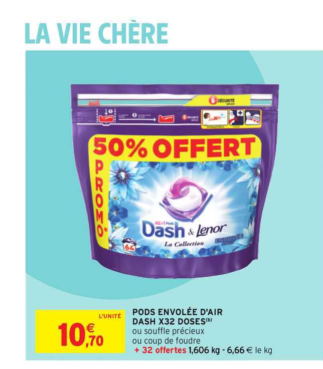 pods envolée d'air dash x32 doses