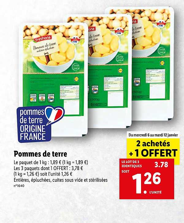Pommes De Terre Freshona