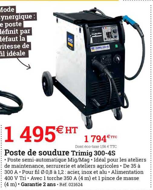 poste de soudure trimig 300 4s