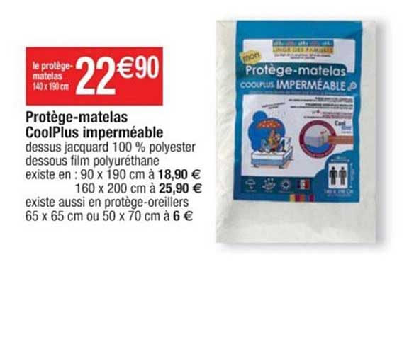 protège-matelas coolplus imperméable