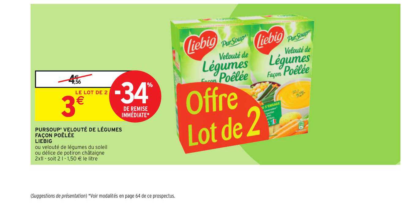 Pursoup' Velouté De Légumes Façon Poêlée Liebig -34% De Remise Immédiate
