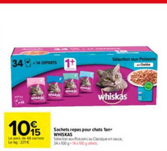 Sachets Repas Pour Chats Whiskas