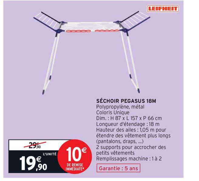 séchoir pegasus 18m leifheit