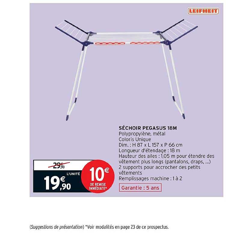 Séchoir Pegasus 18m