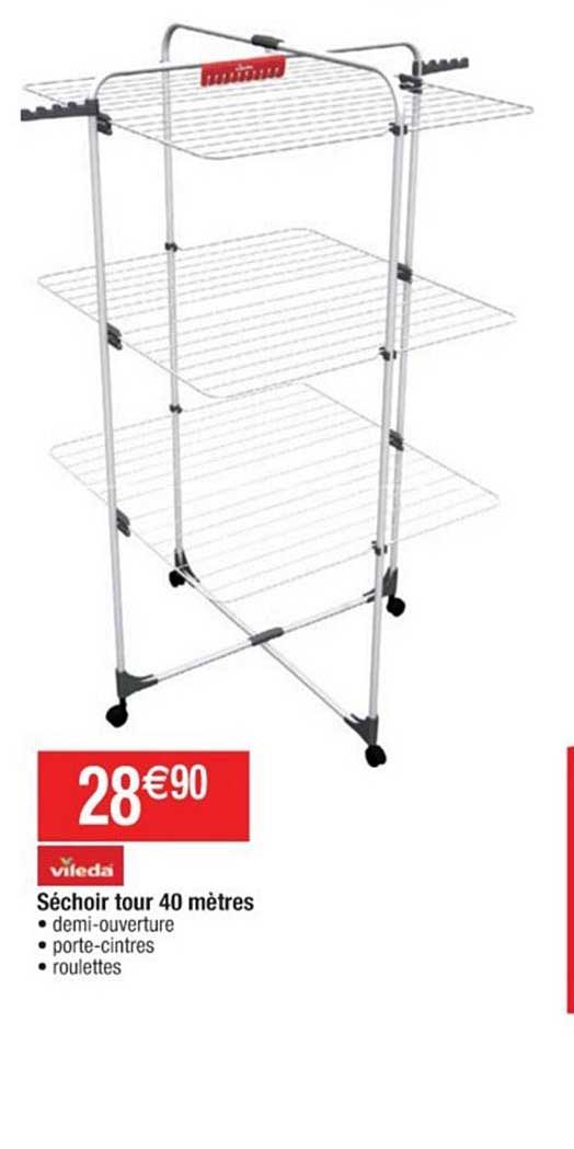 séchoir tour 40 mètres vileda