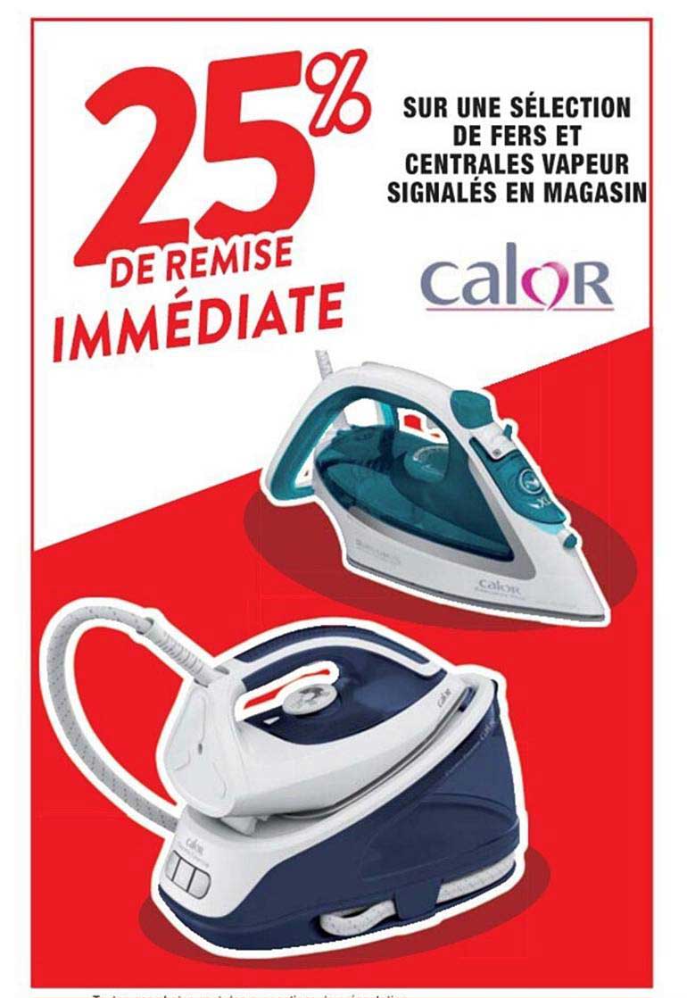 sélection de fers et centrales vapeur calor