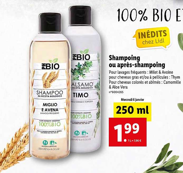 Shampoing Ou Après-shampoing Ph Bio