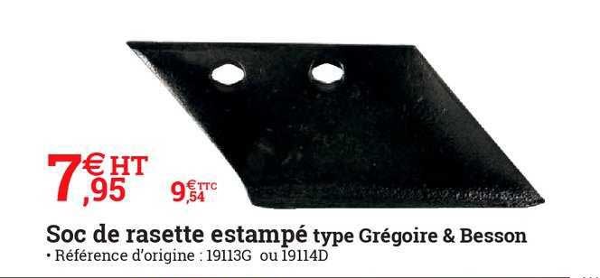 soc de rasette estampé type grégoire & besson