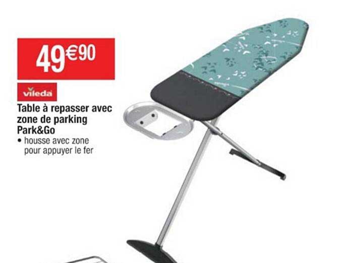 Table à Repasser Avec Zone De Parking Park&go Vileda