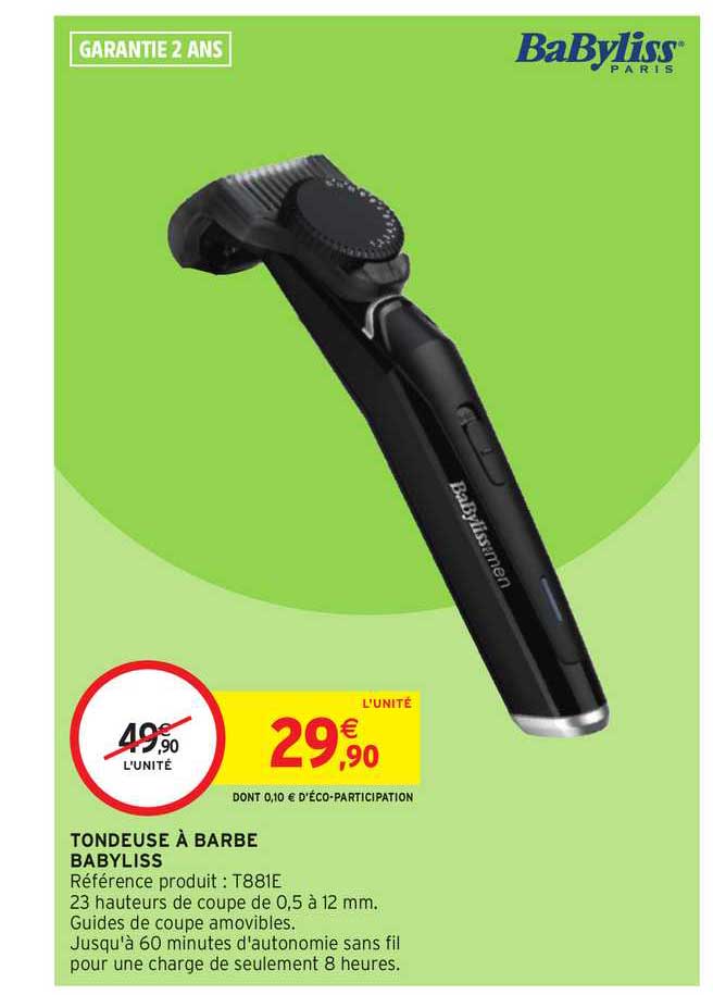 Tondeuse à Barbe Babyliss