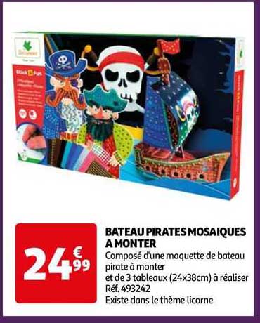 bateau pirates mosaïques à monter