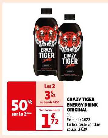crazy tiger energy drink original