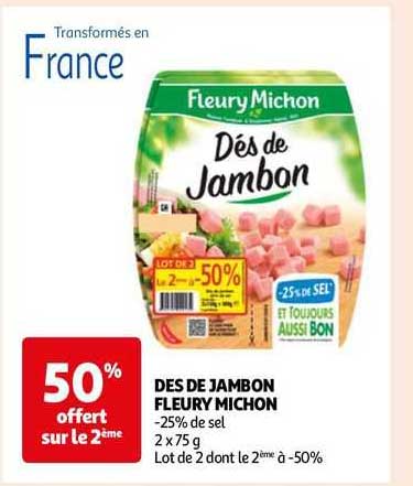 dés de jambon fleury michon