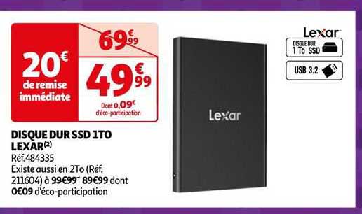 disque dur ssd 1to lexar
