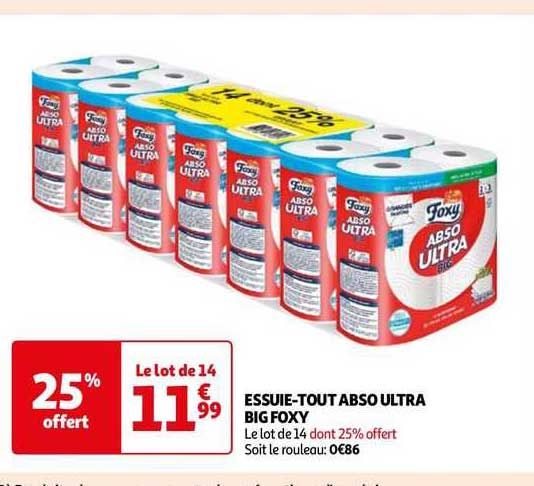 essuie-tout abso ultra big foxy