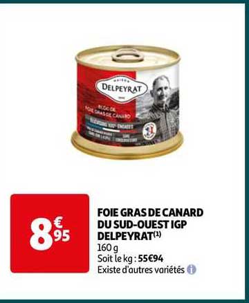 foie gras de canard du sud-ouest igp delpeyrat