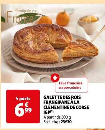 galette des rois frangipane à la clémentine de corse igp