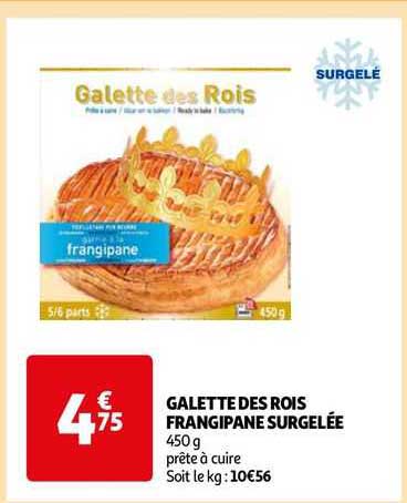 galette des rois frangipane surgelée