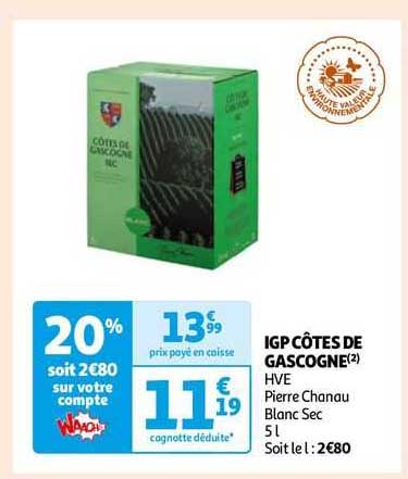 igp côtes de gascogne hve pierre chanau