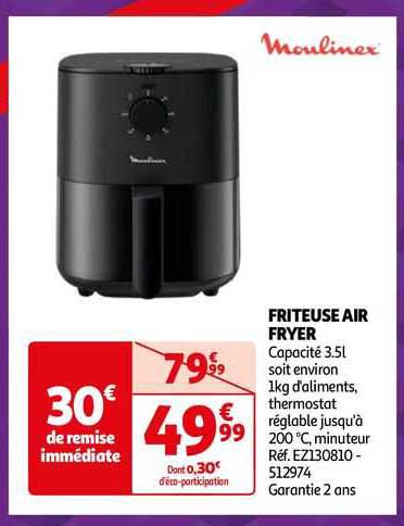 moulinex friteuse air fryer