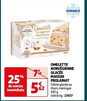 omelette norvégienne glachée maison prolainat