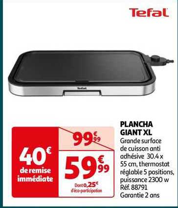 plancha giant XL tefal