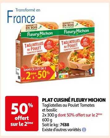 plat cuisiné fleury michon