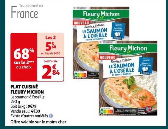 plat cuisiné fleury michon