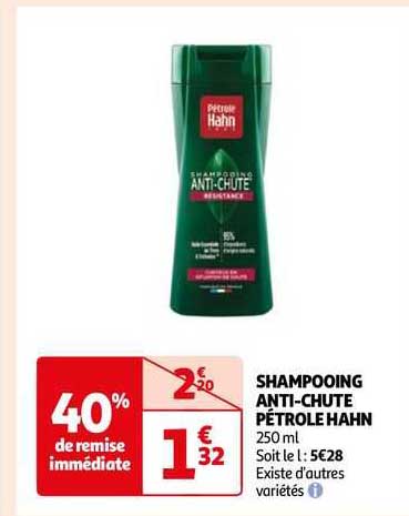 shampooing anti-chute pétrole hahn
