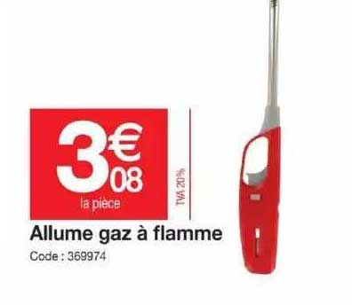 allume gaz à flamme