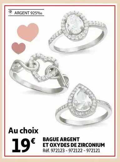bague argent et oxydes de zirconium