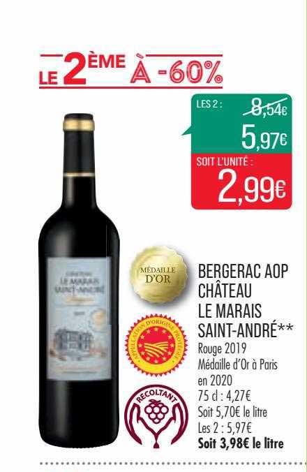 bergerac aop château le marais saint-andré