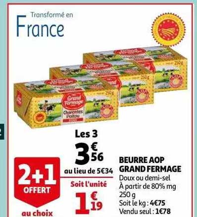 beurre aop grand fermage