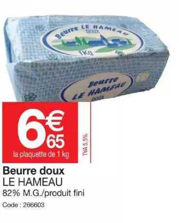 beurre doux le hameau
