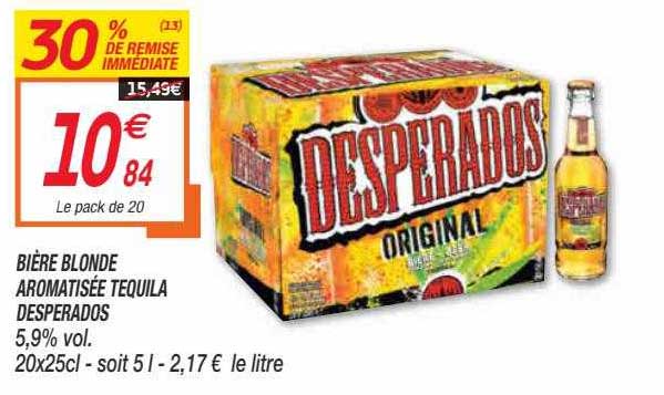 Bière Blonde Aromatisée Tequila Desperados