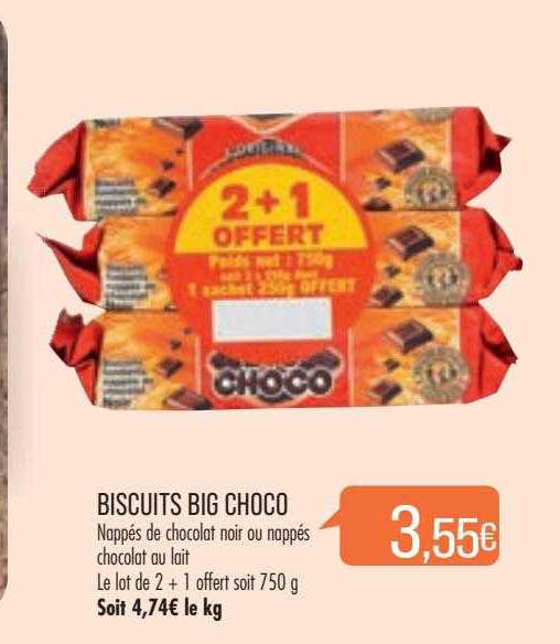 biscuits big choco