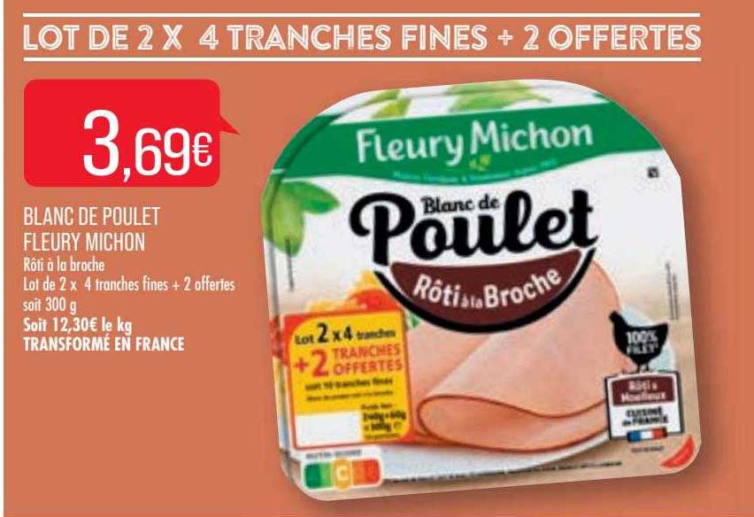 blanc de poulet fleury michon
