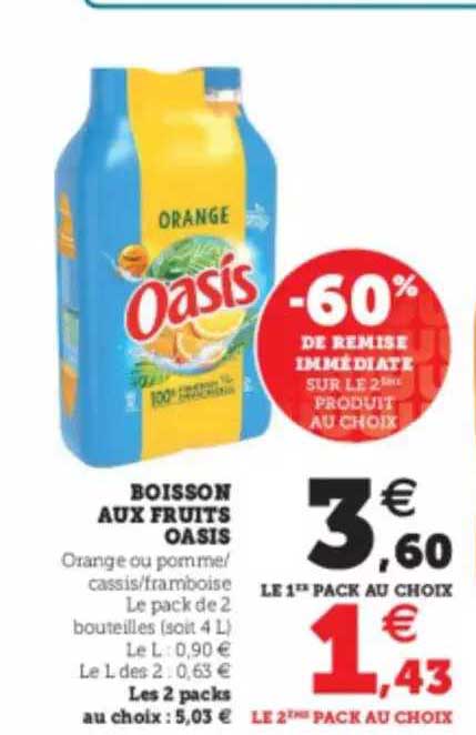 Boisson Aux Fruits Oastis