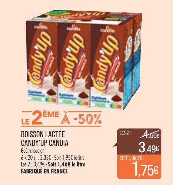 boisson lactée candy'up candia