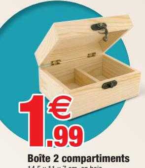 Boîte 2 Compartiments