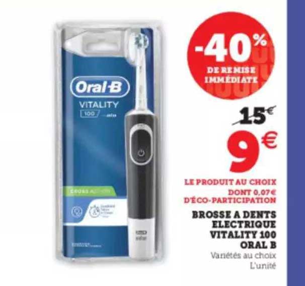 brosse à dents électrique vitality 100 oral b