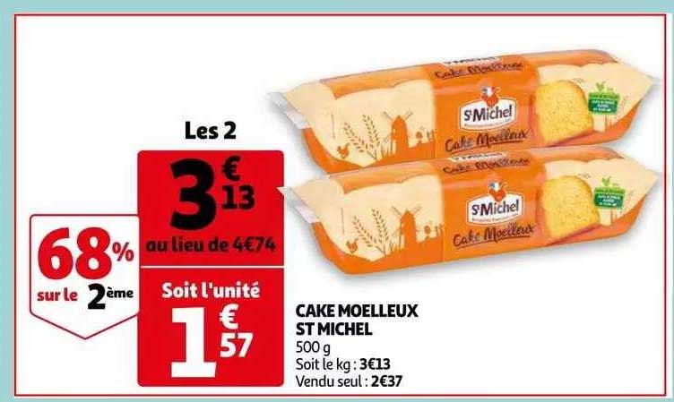 Cake Moelleux St Michel