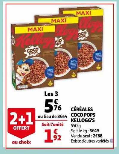 céréales coco pops kellogg's
