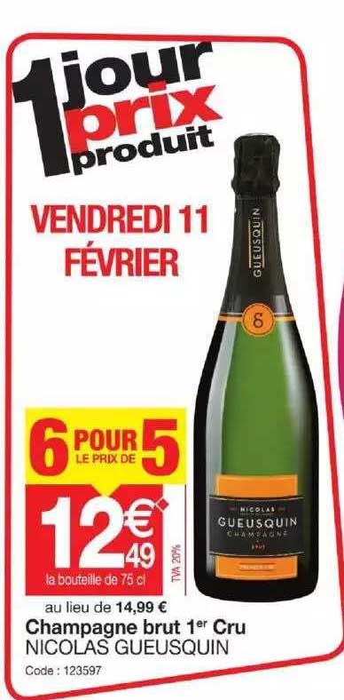 champagne brut 1er cru nicolas gueusquin